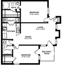 The Catamaran 06-104 floor plan